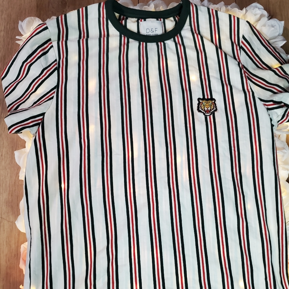 D&F Ricky Singh Striped T-shirt - Picture 3 of 3